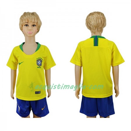 Divisa di Calcio Brasile Bambino Prima Mondiali 2018